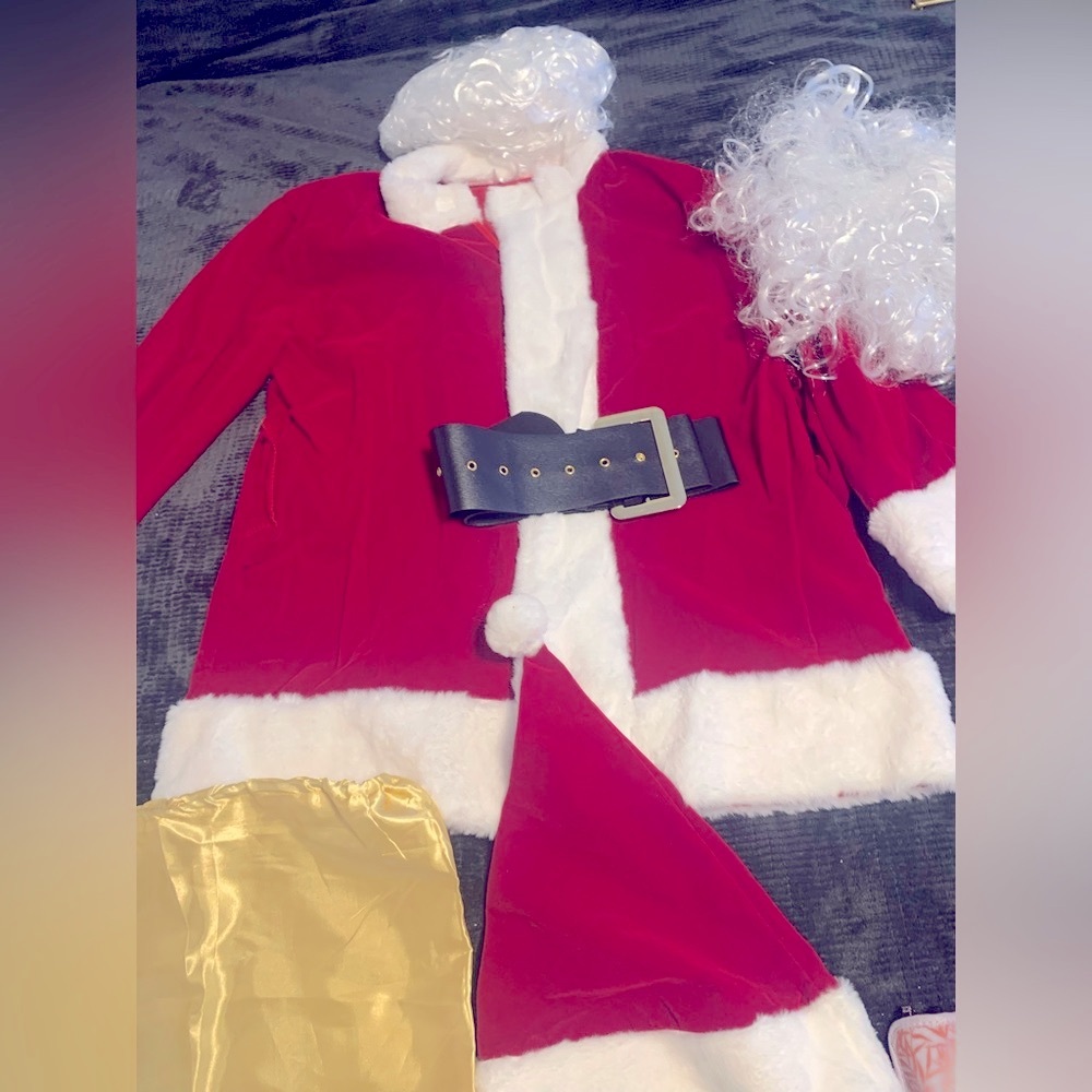 NWOT Santa Costume 9 pieces just in time for the Holidays - Picture 2 of 7